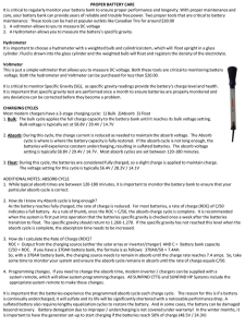 Battery Care and Maintenance Guide