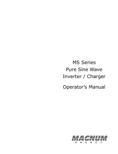 MS Series Manual - Magnum Dimensions
