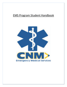 CNM EMS Program Handbook - Central New Mexico Community