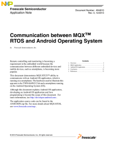 Communication between MQX RTOS and Android OS