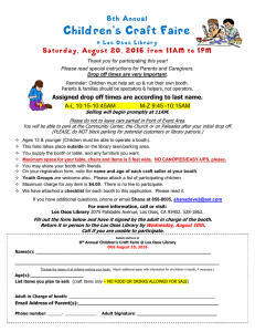 Join the Los Osos Public Library`s 1st Annual Children`s Craft Fair
