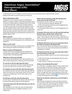 American Angus Association® Osteopetrosis (OS) Fact Sheet