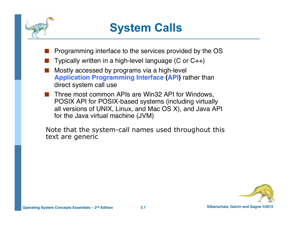 system call