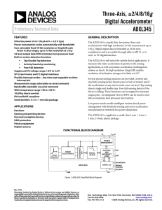 ADXL345 Rev. PrA