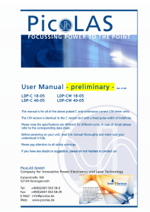 User Manual - preliminary preliminary preliminary