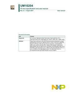 UM10204 I2C-bus specification and user manual