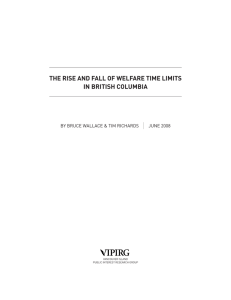 The rise and fall of welfare time limits in BC