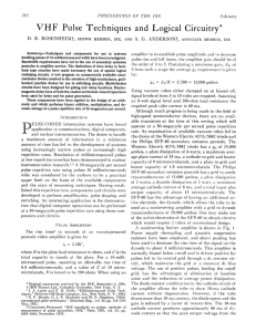 VHF Pulse Techniques and Logical Circuitry