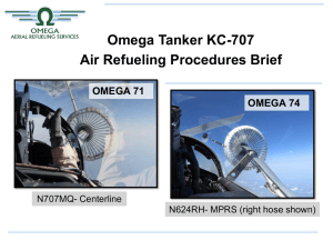 Omega Tanker KC-707 Air Refueling Procedures Brief