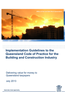 Implementation Guidelines to the Queensland Code of Practice for
