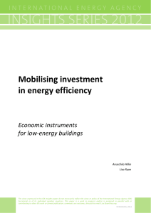 Mobilising Investment in Energy Efficiency