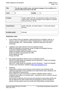 NZQA registered unit standard 26980 version 1 Page