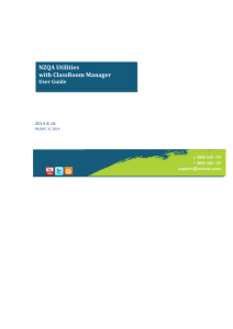 ClassRoom Manager - NZQA Utilities Guide