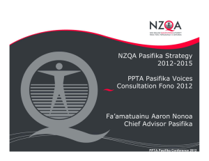 NZQA Pasifika Strategy