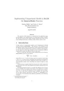 Implementing Compartment Models in SoilR: the