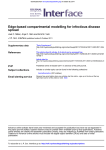 spread Edge-based compartmental modelling for infectious disease