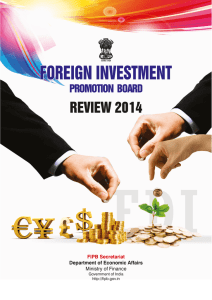 new fipb review 2014 - Foreign Investment Promotion Board, INDIA