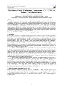 Simulation of Static Synchronous Compensator (STATCOM) for