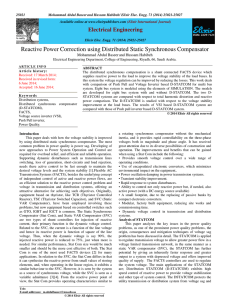 Reactive Power Correction using Distributed Static Synchronous