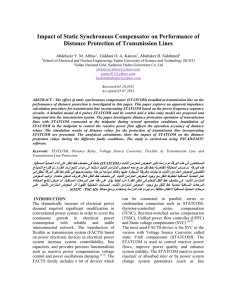 Impact of Static Synchronous Compensator on Performance of