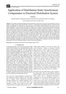 Application of Distribution Static Synchronous Compensator in