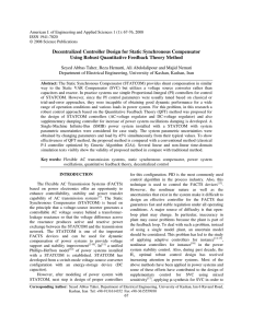 Decentralized Controller Design for Static Synchronous