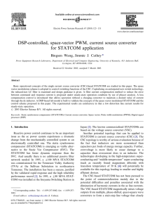 DSP-controlled, space-vector PWM, current source converter for