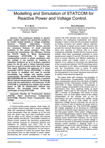 Modelling and Simulation of STATCOM for Reactive Power