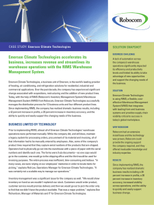 emerson Climate Technologies accelerates its business
