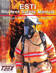 ESTI Student Safety Manual