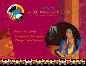 AIHEC AIMS FACT BOOK - American Indian Higher Education