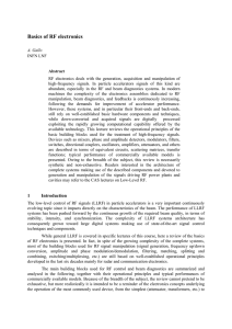 Basics of RF electronics