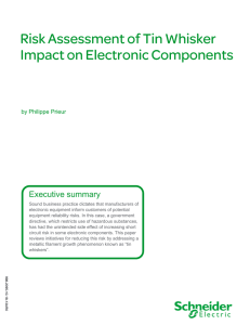 Risk Assessment of Tin Whisker Impact on Electronic Components