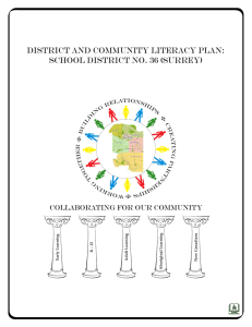 district and community literacy plan