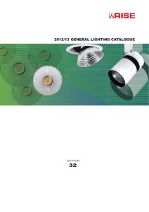 2012/13 GENERAL LIGHTING CATALOGUE 2012/13