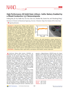 High-Performance All-Solid-State Lithium–Sulfur Battery Enabled by