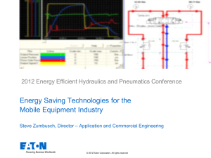 Energy Saving Technologies for the Mobile Equipment Industry
