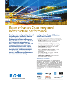 Eaton enhances Cisco Integrated Infrastructure performance