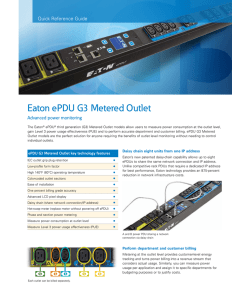 Eaton ePDU G3 Metered Outlet