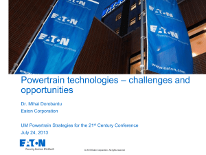 Powertrain technologies – challenges and opportunities