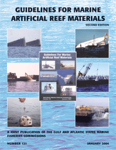 Guideline for Marine Artificial Reef Materials