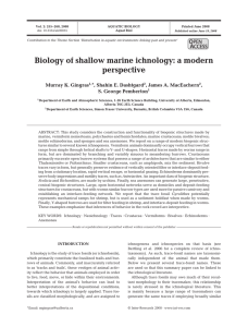 Biology of shallow marine ichnology: a modern perspective