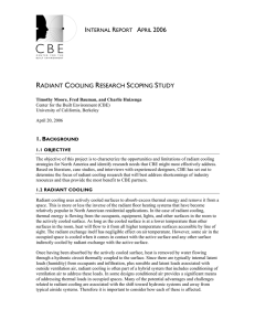 radiant cooling research scoping study