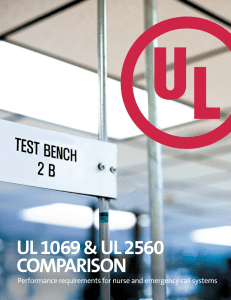 UL Nurse Call Systems Brochure Brochure