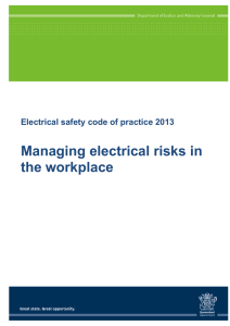 Electrical safety code of practice 2013