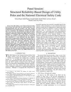 Structural Reliability-Based Design of Utility Poles and the National