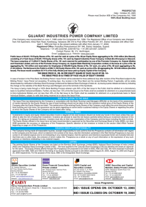 gujarat industries power company limited