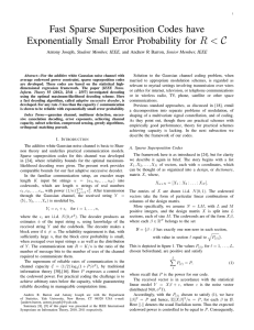 Fast Sparse Superposition Codes have Exponentially Small Error