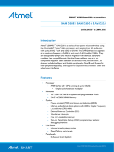 SAMD20 datasheet