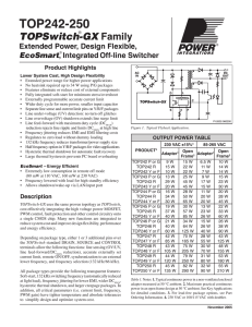 TOP242-250 - Power Integrations